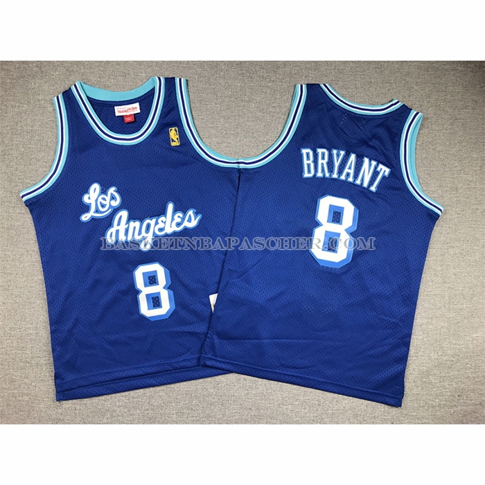 Maillot Enfant Los Angeles Lakers Kobe Bryant NO 8 Mitchell & Ness 1996-97 Bleu